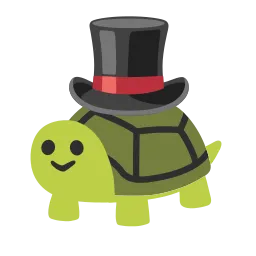turtle with top hat - png file turtle with top hat - png file